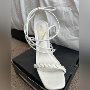 White brand new heels